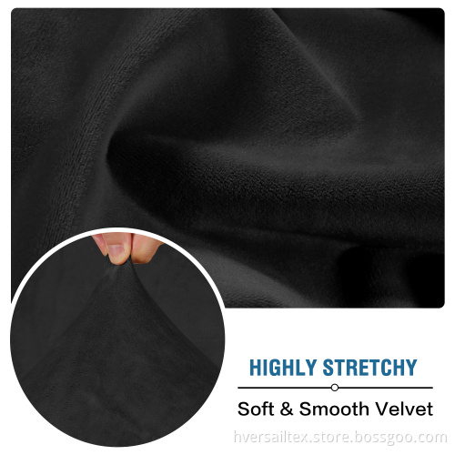 Velvet Stretch Dining Chair Covers